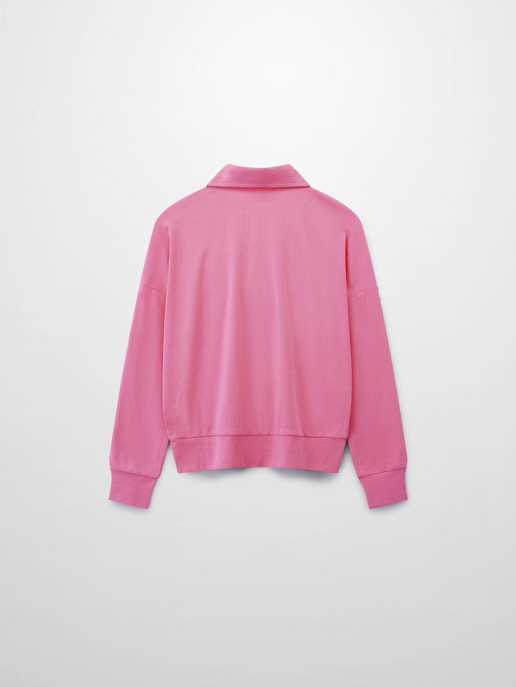 Collared Bomber Tee-Pink