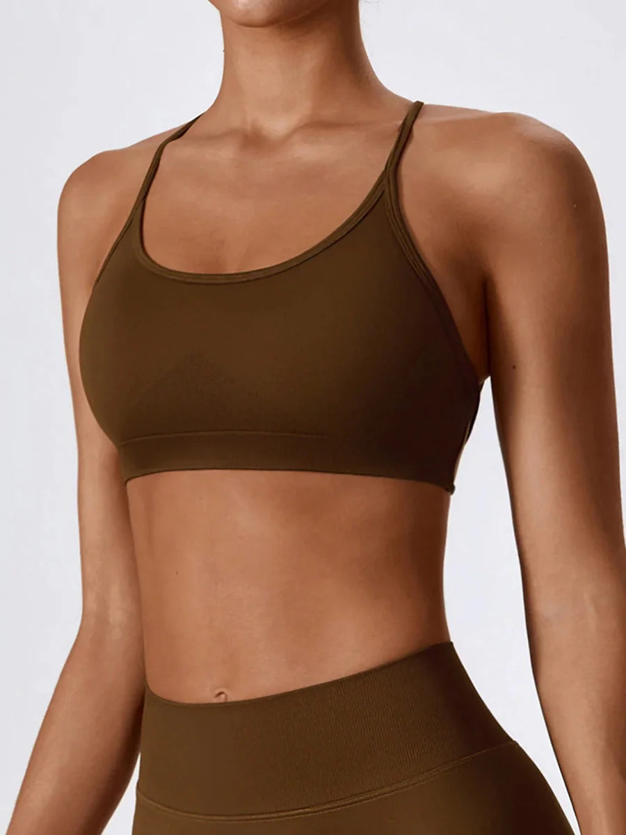 Strappy Crossback Sports Bra