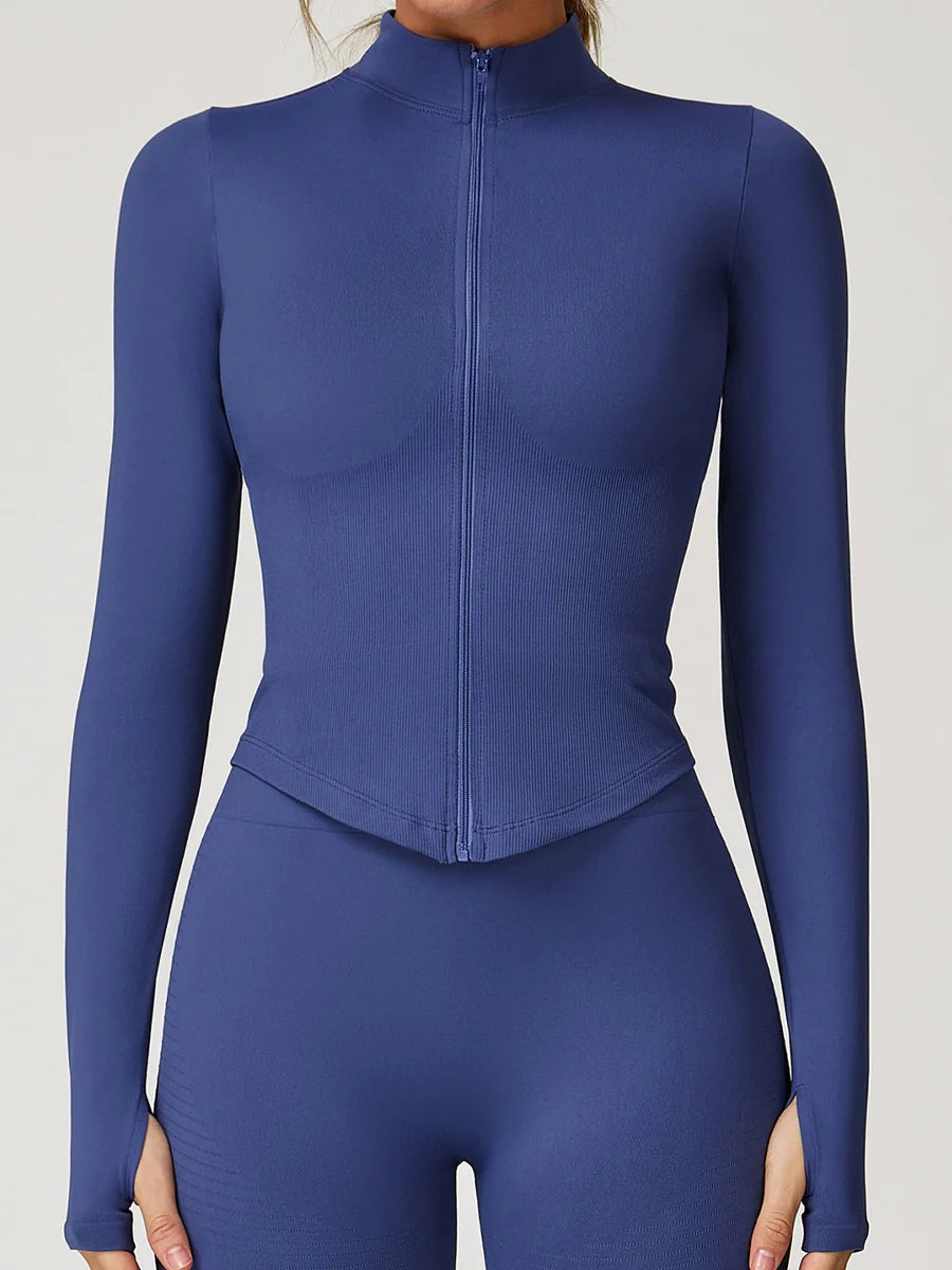 Earthbound Girl Zip-Up Yoga Jacket-4
