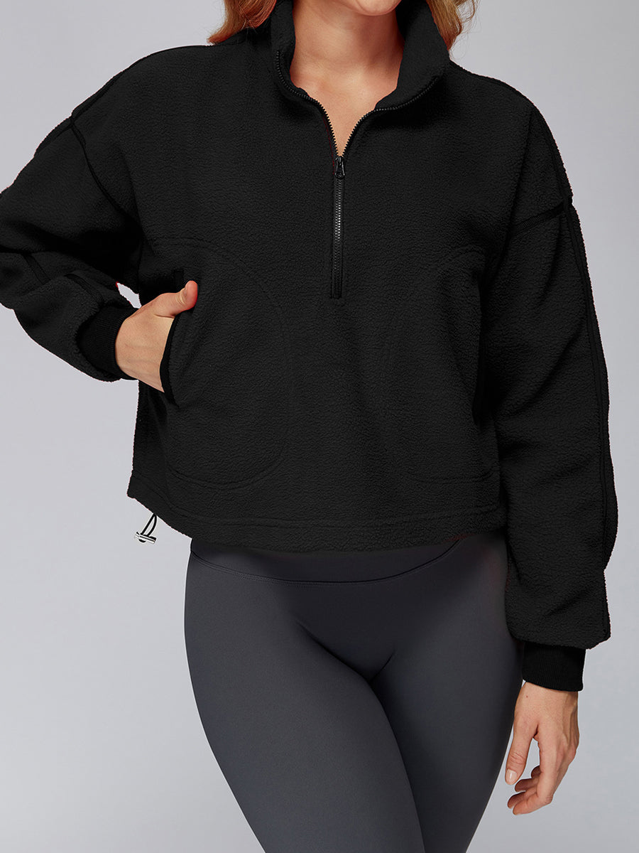 Half-Zip Fleece Jacket-6