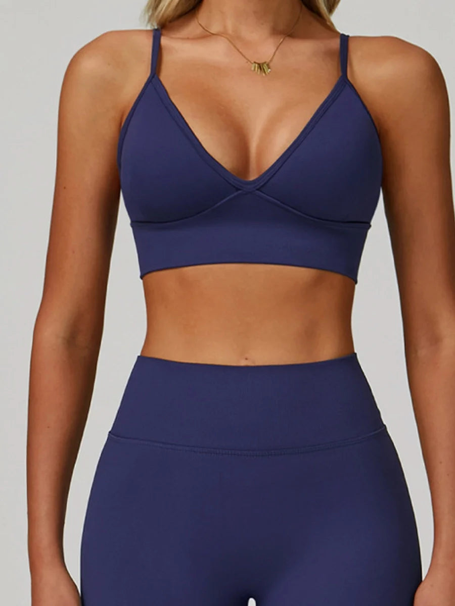 Earthbound Girl Double-Strap Racerback Sports Bra-4