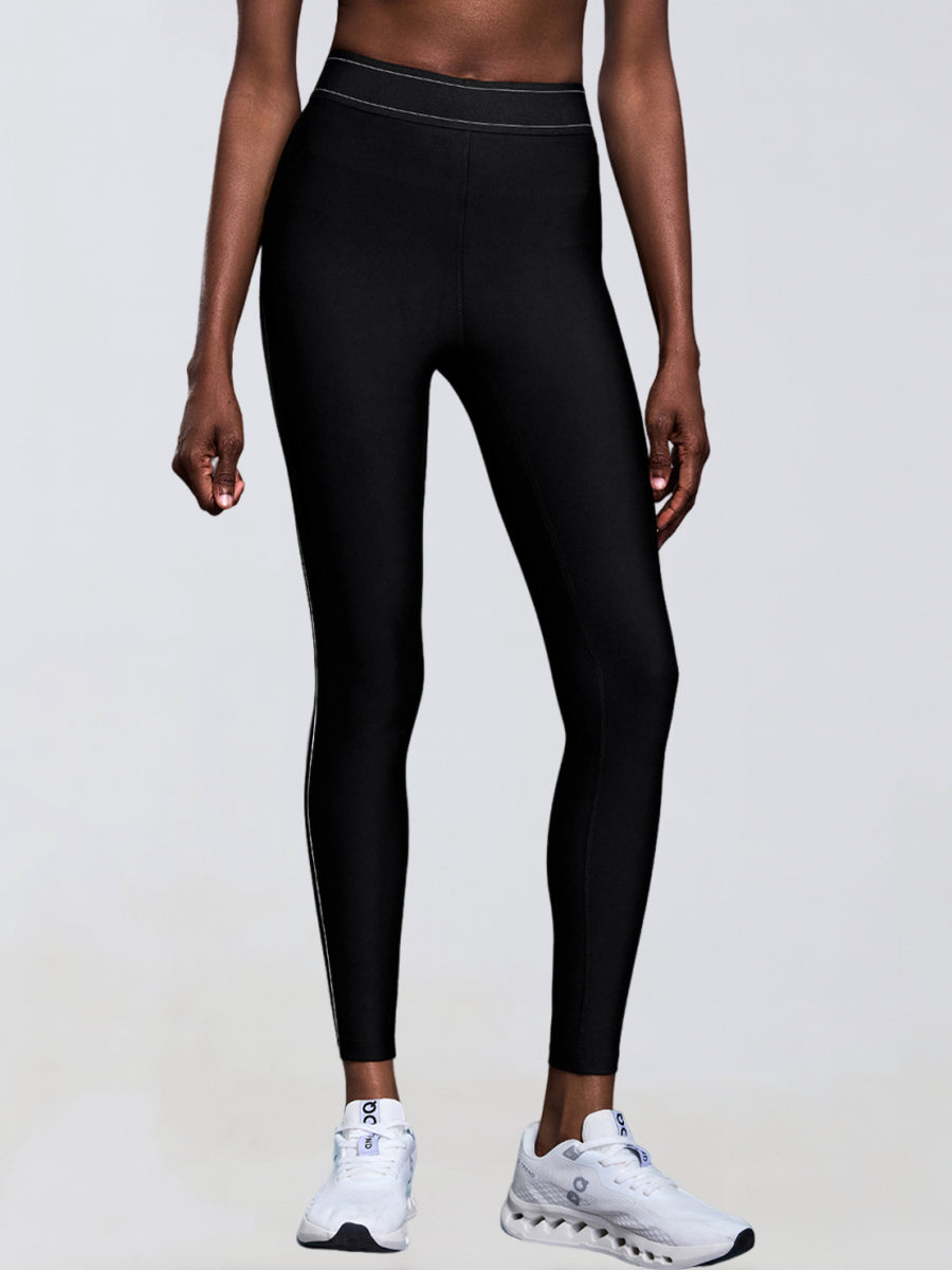Contrast Waist Sculpt Leggings-0