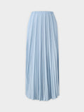Thin Pleated Skirt-Light Blue