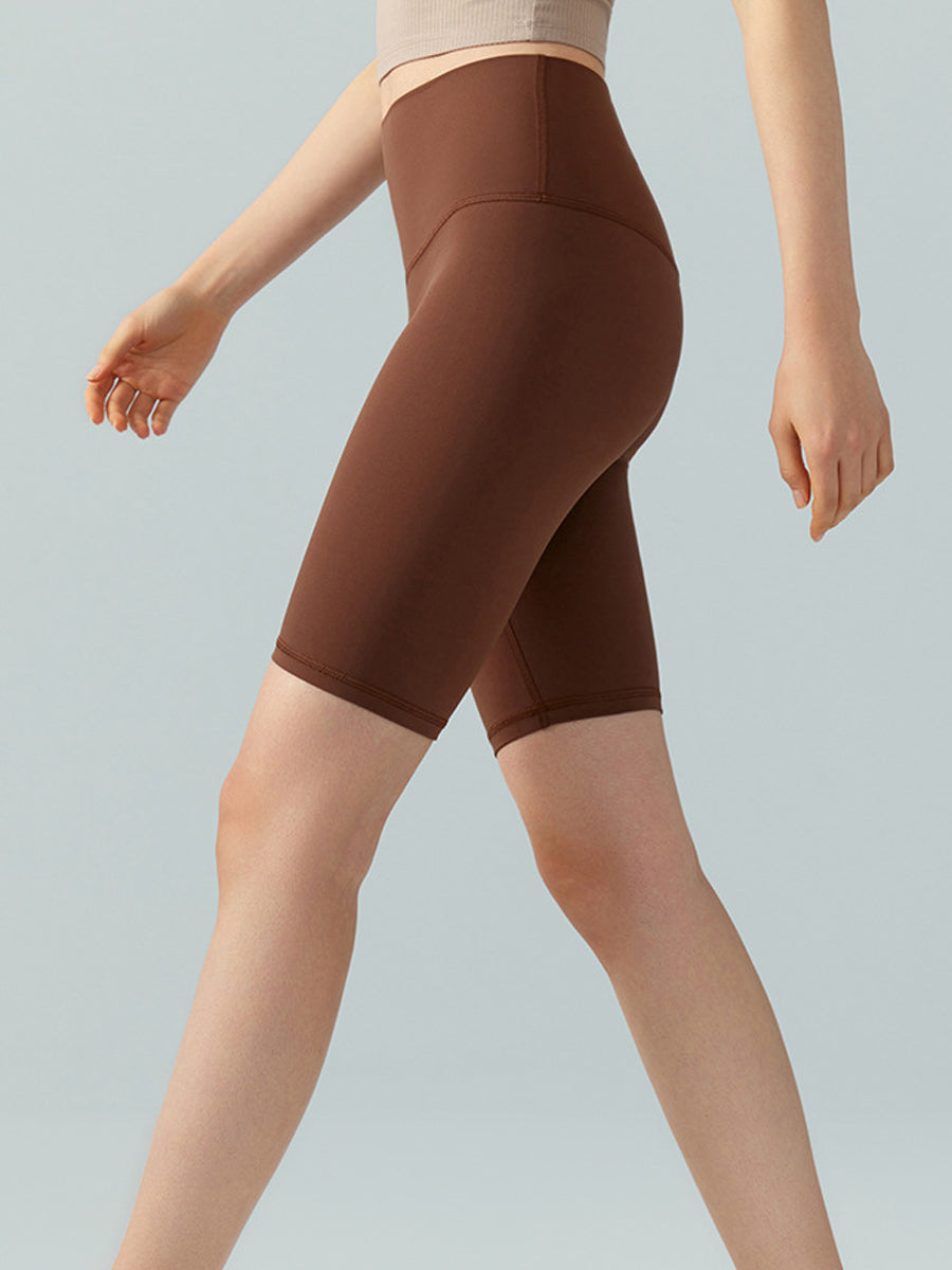 Lycra Bare-Fit High-Waist Peach-Butt Bike Shorts-7