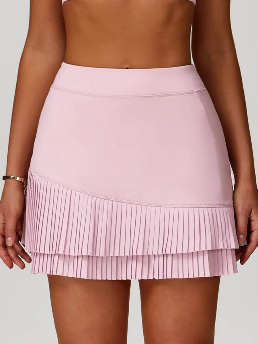 Power Petals High-Waist Pleated Skirt-4