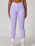 Power Petals Crossed High-Waist Leggings-0