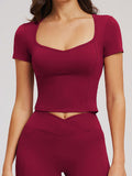 Second Skin Scoop-Neck Tee-0