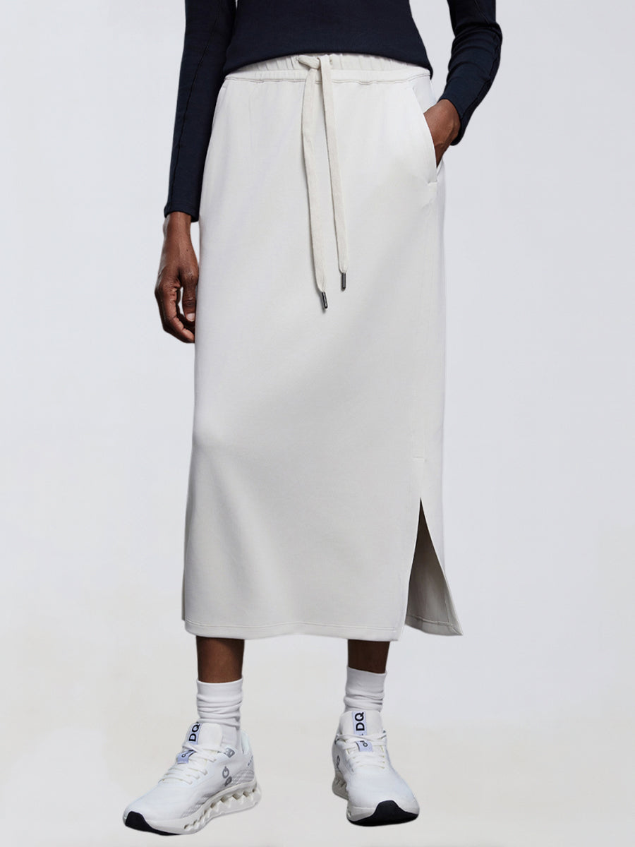 SculptEase Straight Midi Skirt-0