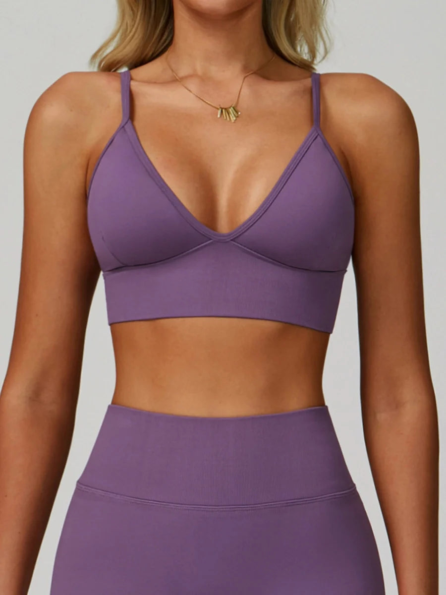 Earthbound Girl Double-Strap Racerback Sports Bra-5