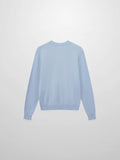 High V Lightweight Sweater-Baby Blue