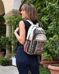 Handmade Cotton And Hemp Tree Of Life Backpack