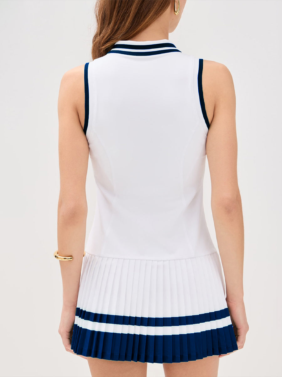 Minimalist Color-Block Tennis Dress-1