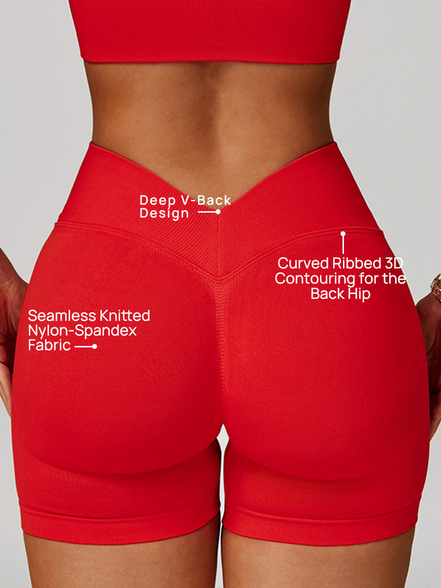 Earthbound Girl V-Waist High-Waist Shorts-1