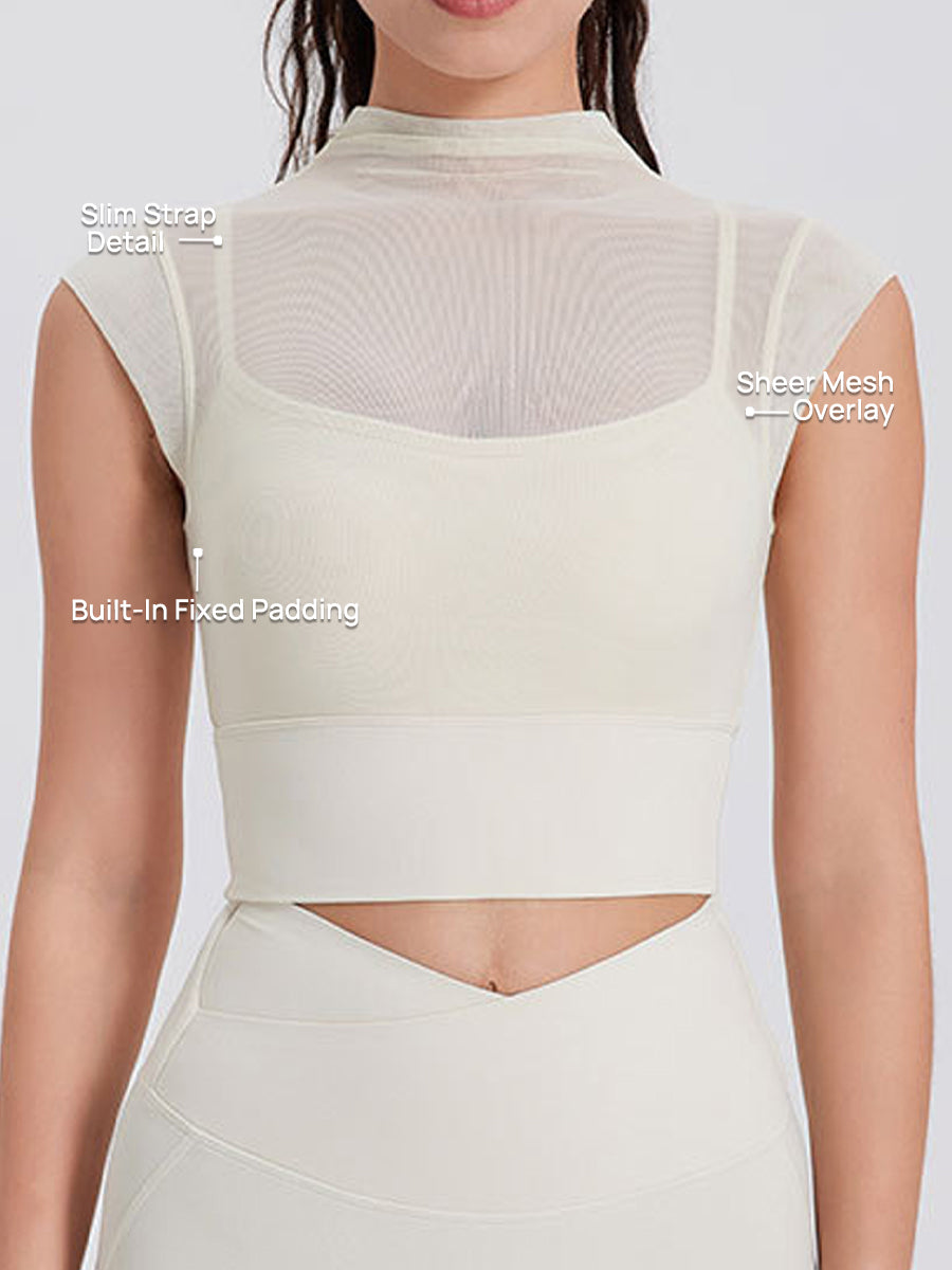 SecondSkin Sheer Bra Top-1