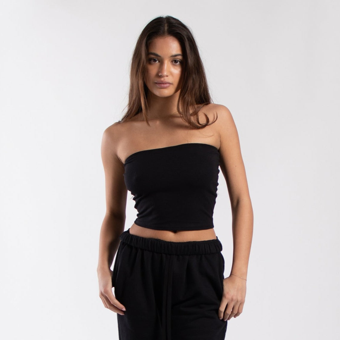 Closeout Women's Cropped Strapless Tube Top