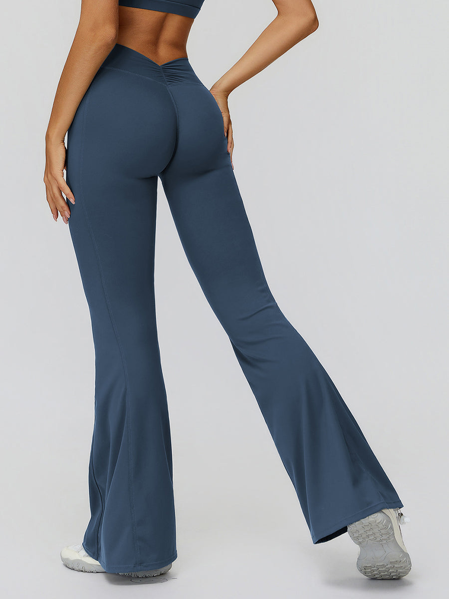 Flare & Gather High-Waist Pants-2
