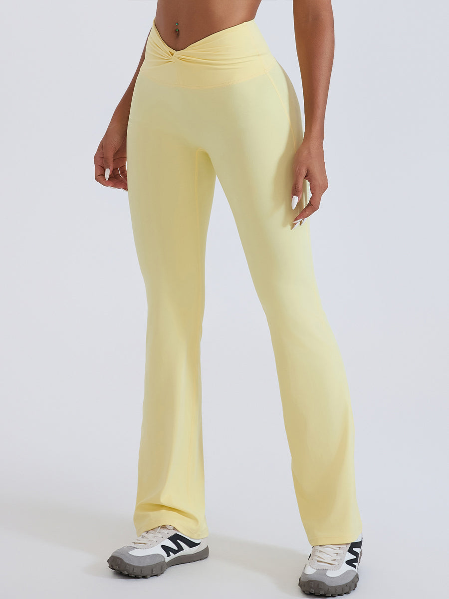 BareLift Knot-Waist Flare Pants-4