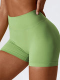 V-Back Scrunch Bum Shorts-0