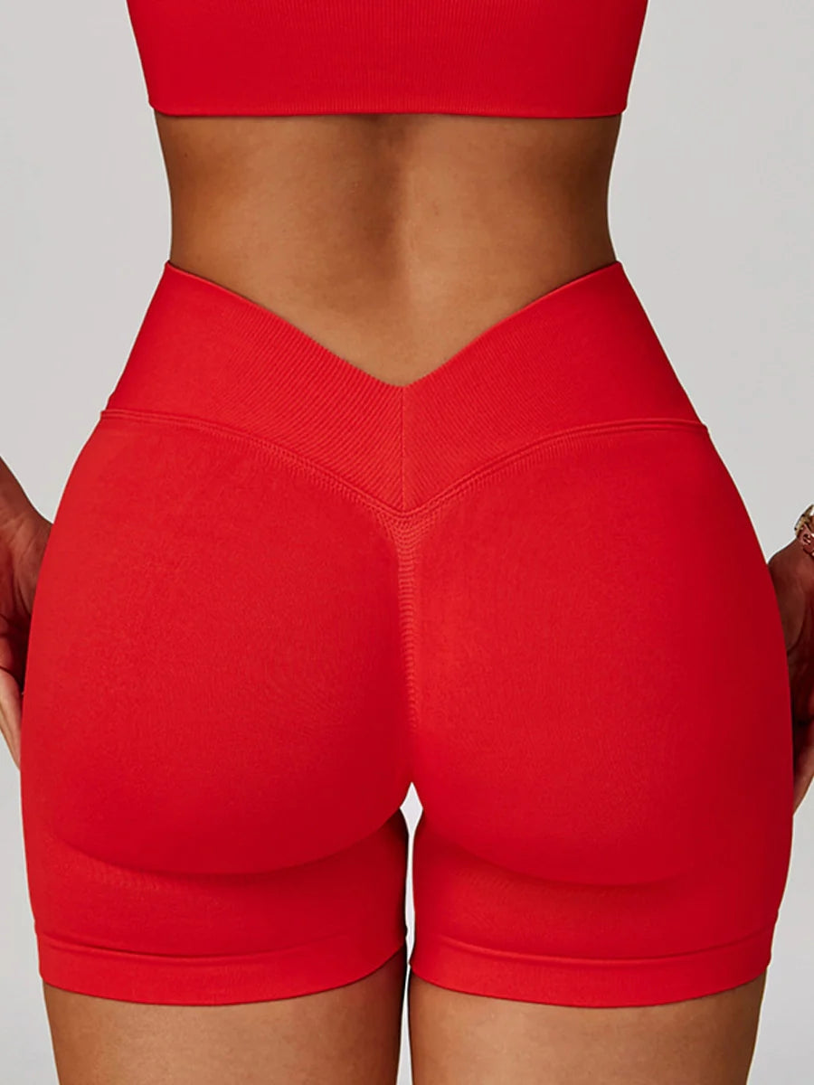 Earthbound Girl V-Waist High-Waist Shorts-3