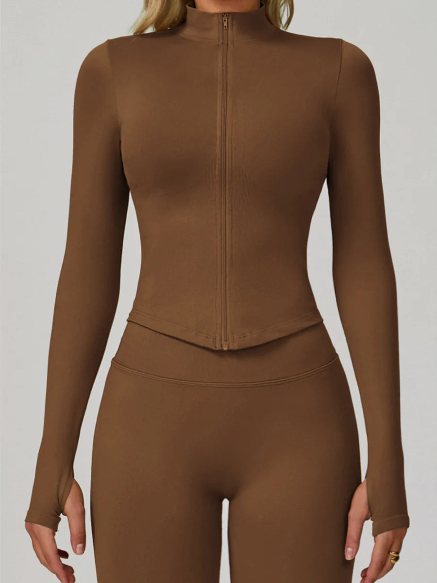 Earthbound Girl Zip-Up Yoga Jacket-6