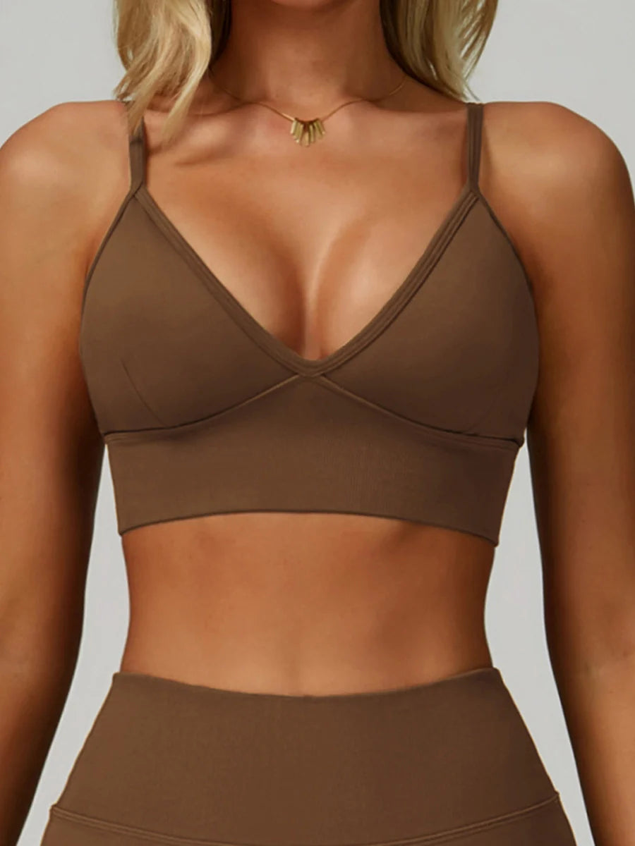 Earthbound Girl Double-Strap Racerback Sports Bra-6