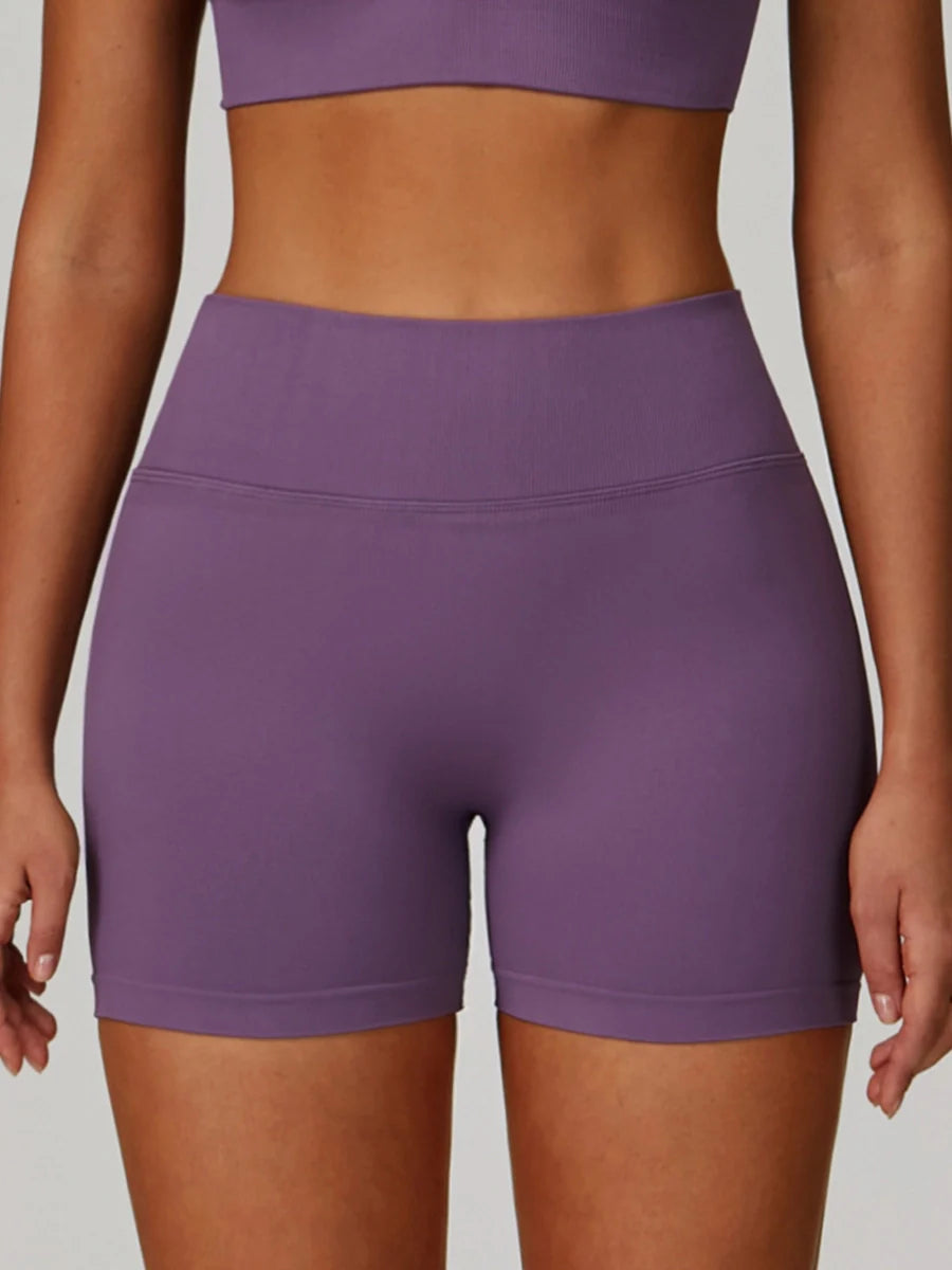 Earthbound Girl V-Waist High-Waist Shorts-5
