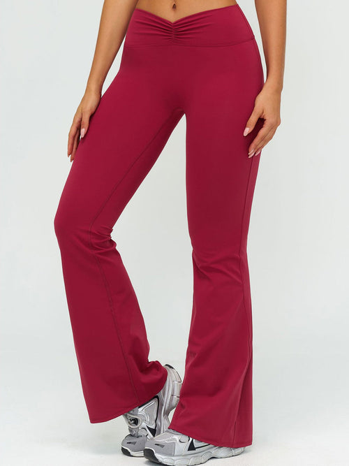 Brushed Flare Active Movement Pants — back view