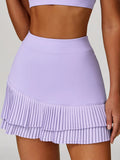 Power Petals High-Waist Pleated Skirt-2