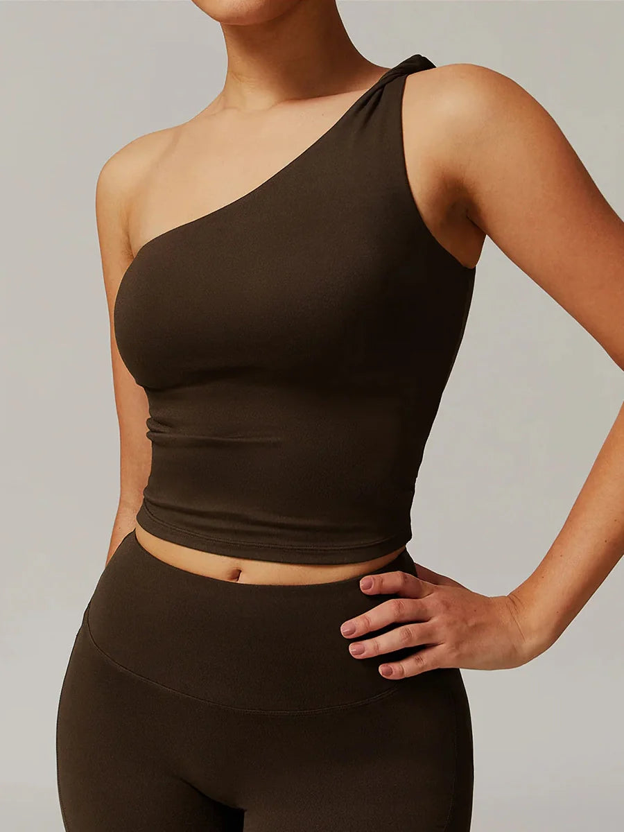 Asymmetrical One Shoulder Top-4