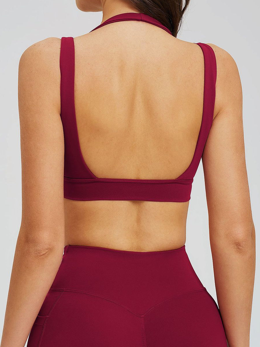 Sculpt Open-Back Yoga Bra-2