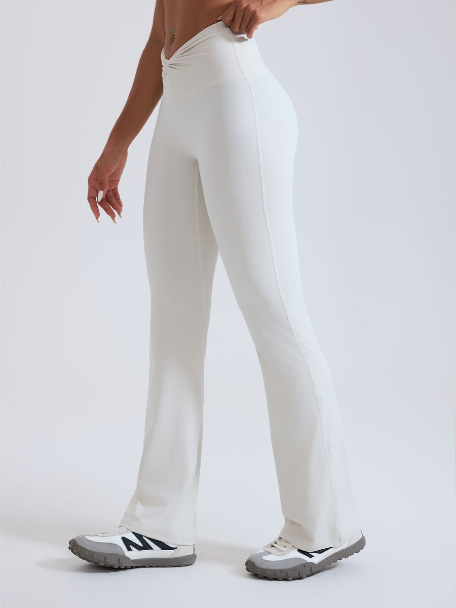 BareLift Knot-Waist Flare Pants-2