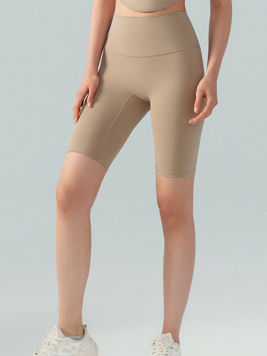Lycra Bare-Fit High-Waist Peach-Butt Bike Shorts-6
