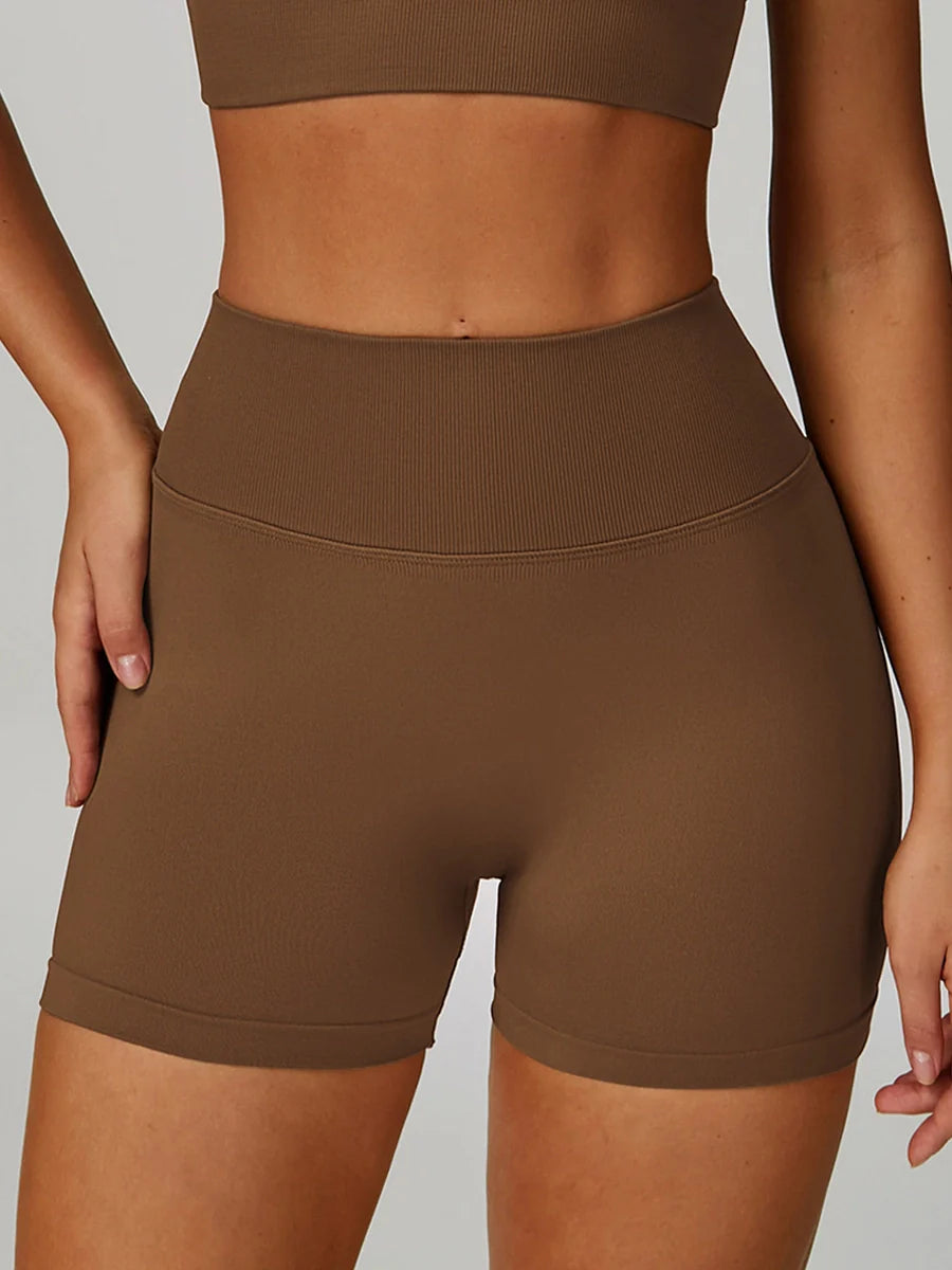 Earthbound Girl V-Waist High-Waist Shorts-6