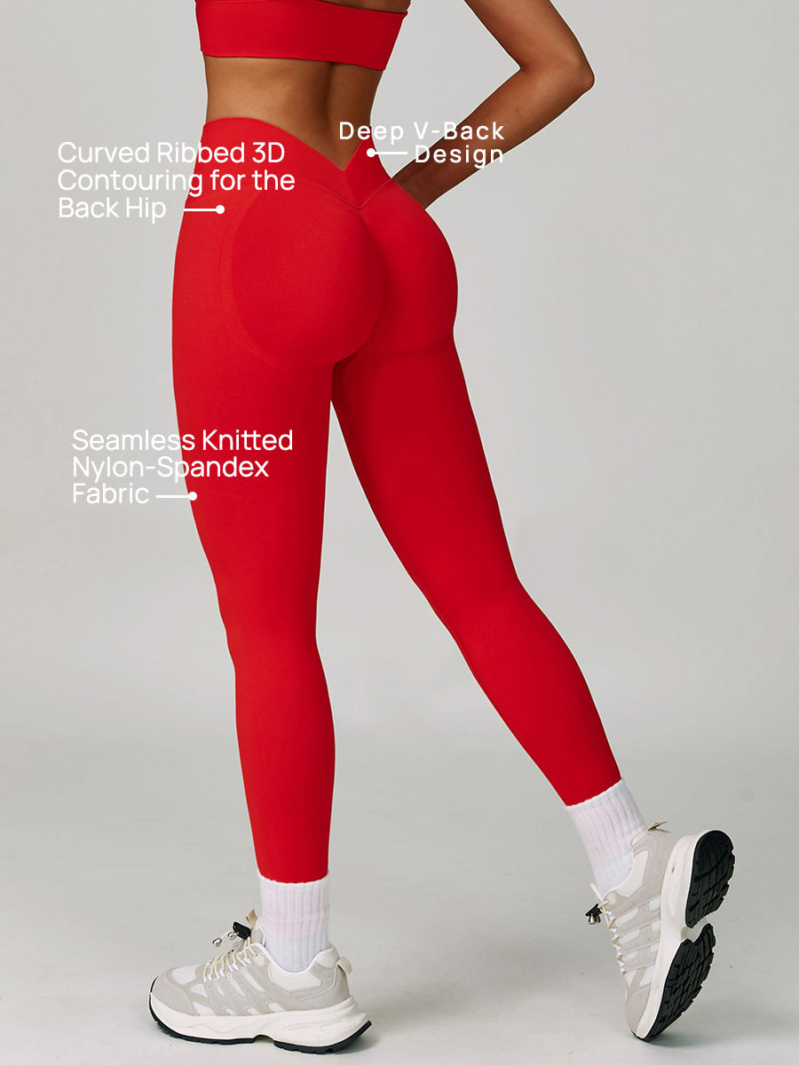 Earthbound Girl V-Shape Quick-Dry Leggings-1