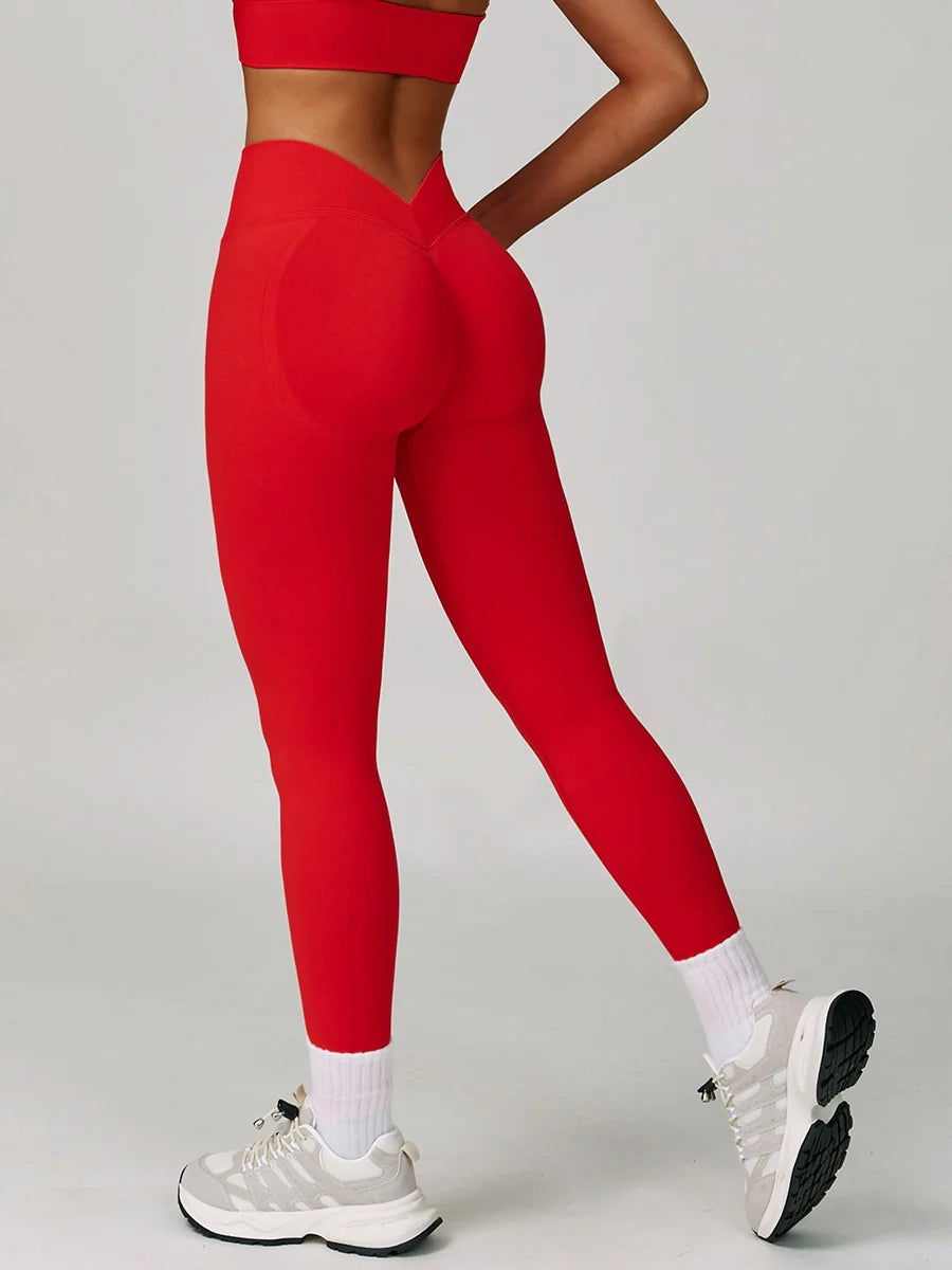 Earthbound Girl V-Shape Quick-Dry Leggings-3