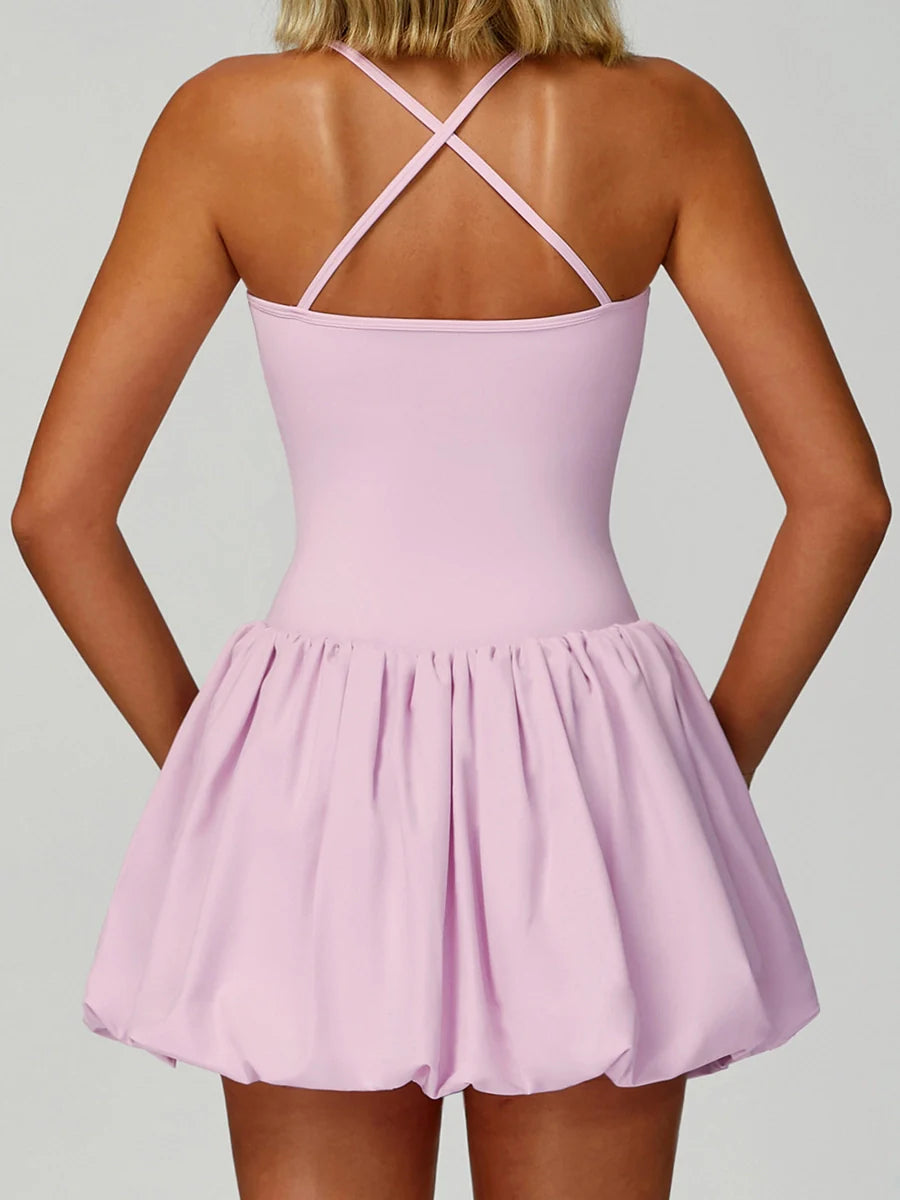 Cross-Back Peplum Tennis Skirt-3