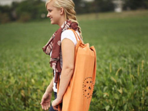 Chakra Rivet Yoga Mat Bag — front product view