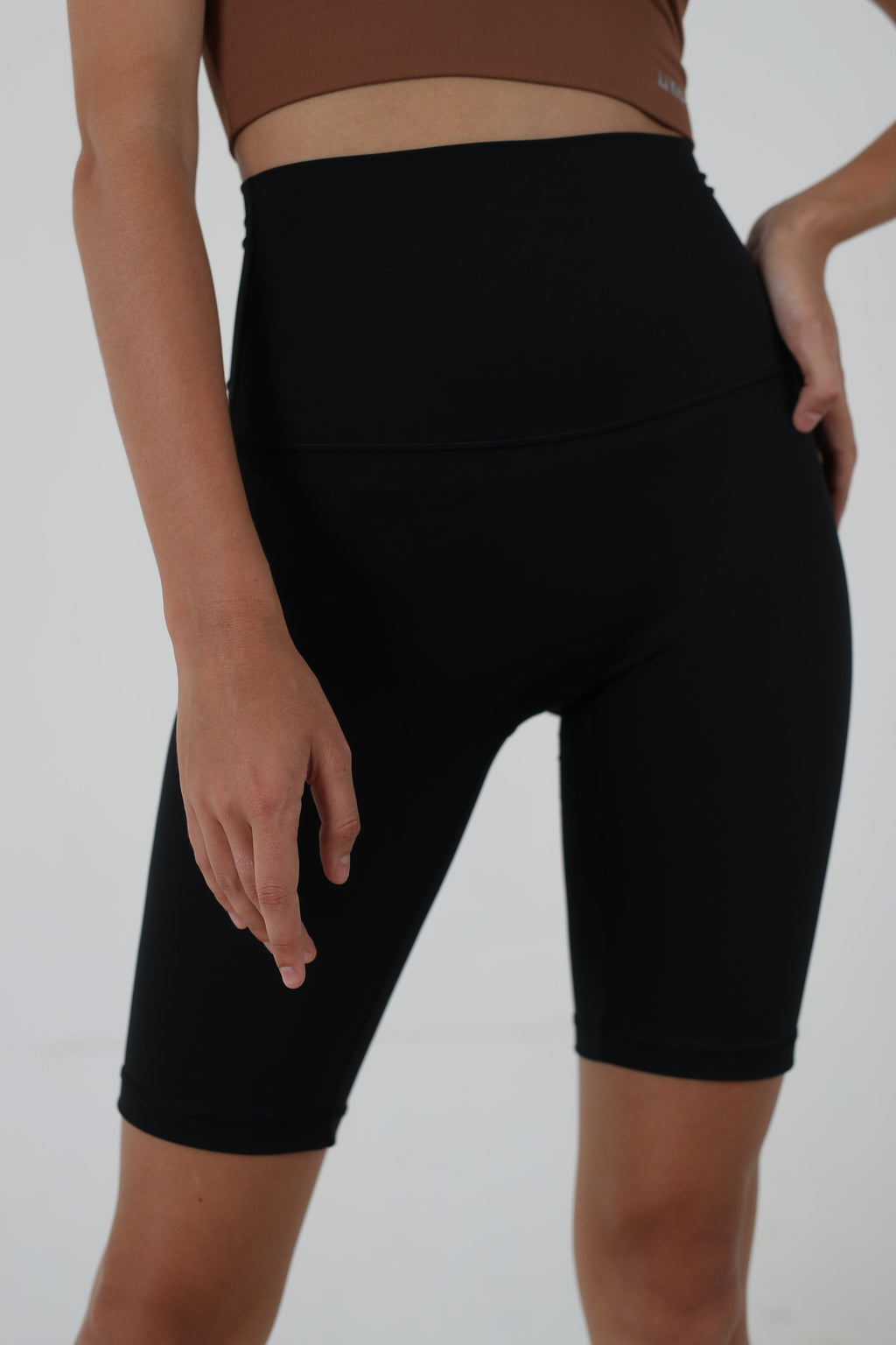 Classic High Waist Seamless Bike Shorts-0