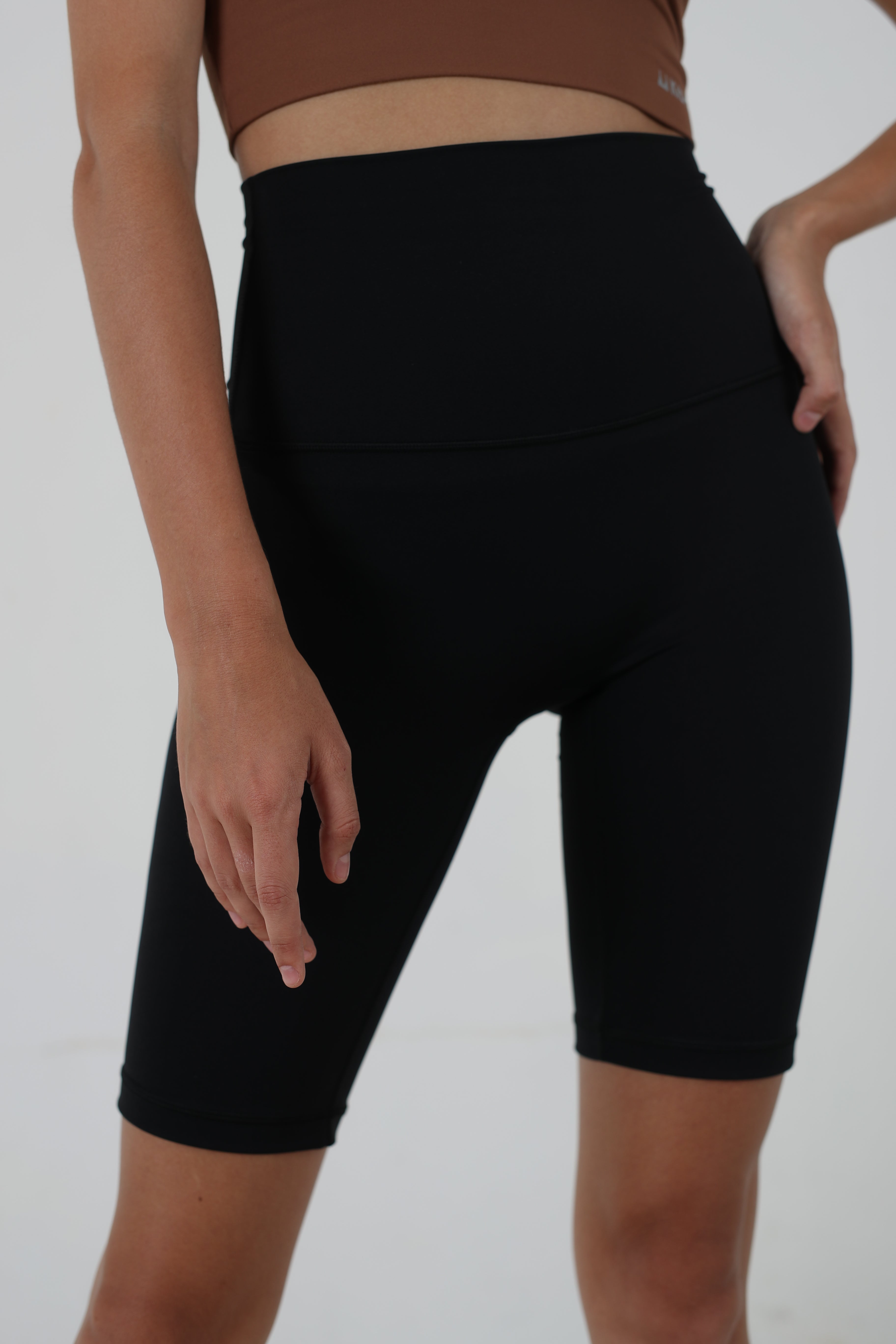 Classic High Waist Seamless Bike Shorts-0