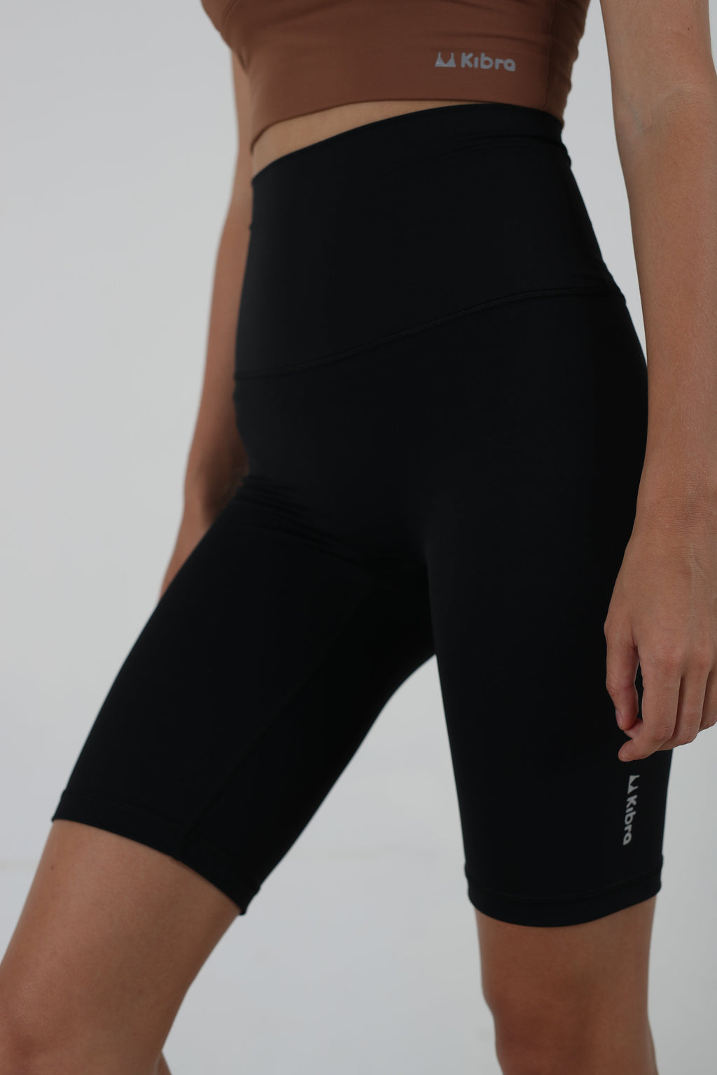 Classic High Waist Seamless Bike Shorts-1