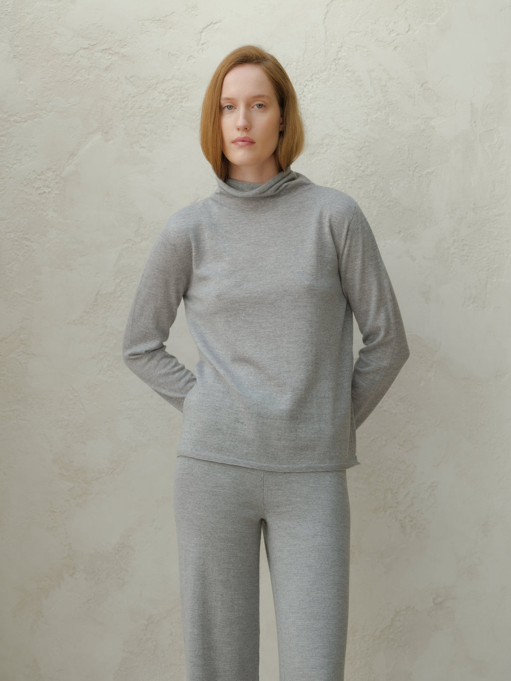 Merino Wool Relaxed Turtleneck Sweater
