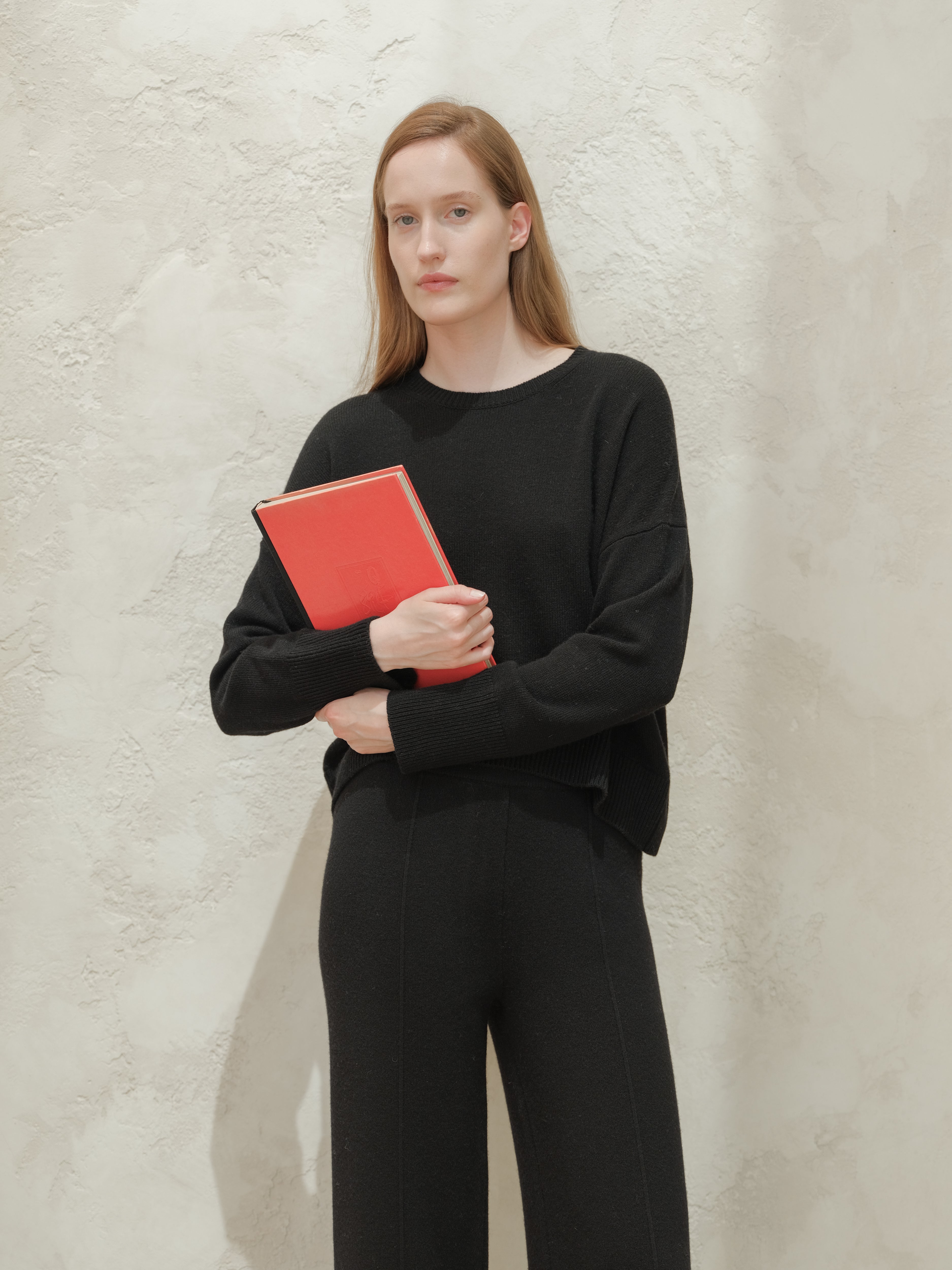 Cashmere-Mix Relaxed Crewneck Sweater