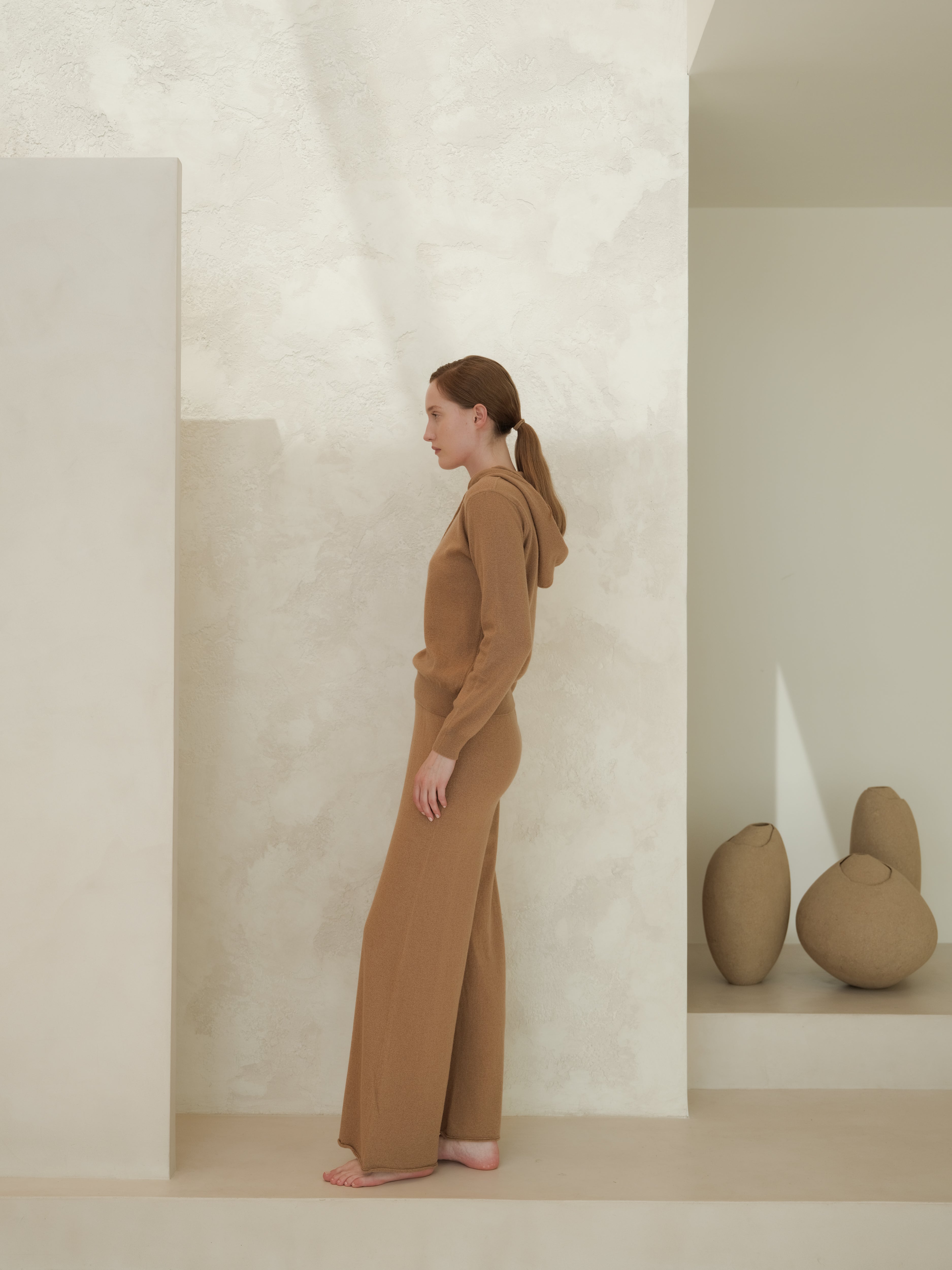Cashmere-Mix Wide-Leg Knit Pants
