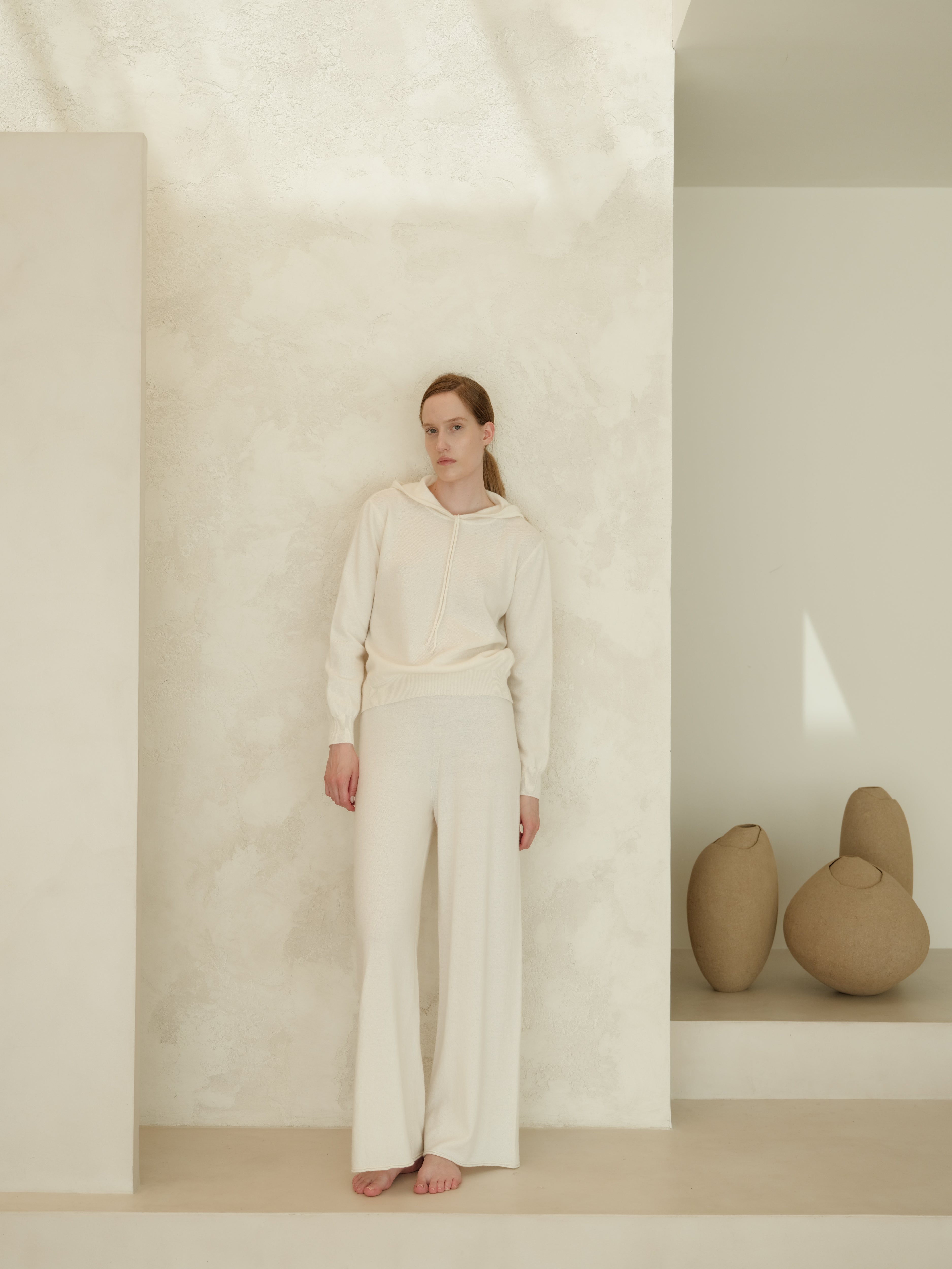 Cashmere-Mix Wide-Leg Knit Pants