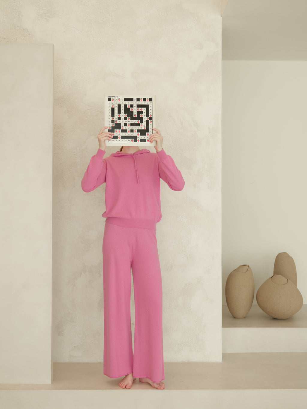 Cashmere-Mix Wide-Leg Knit Pants