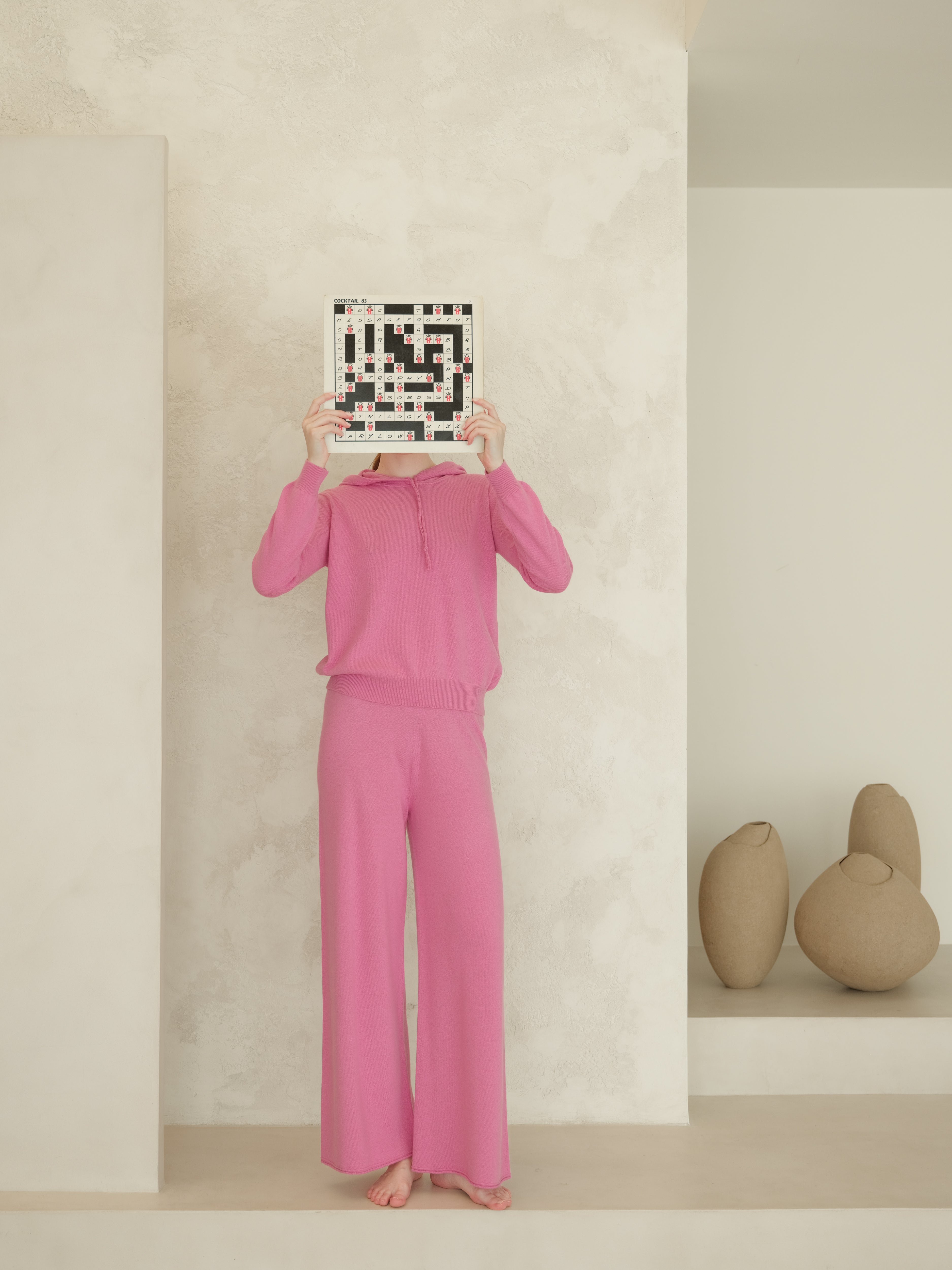 Cashmere-Mix Wide-Leg Knit Pants