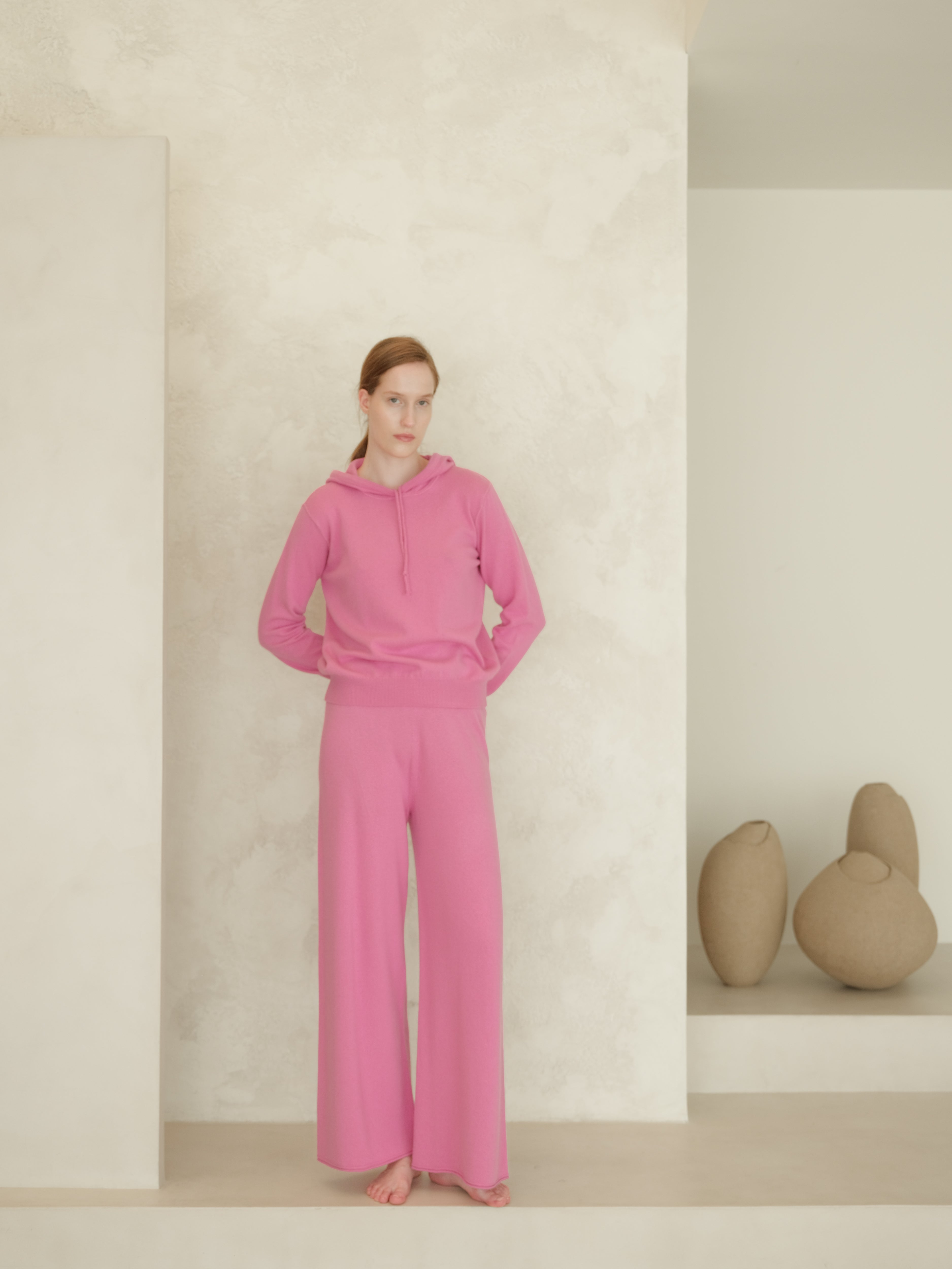 Cashmere-Mix Wide-Leg Knit Pants