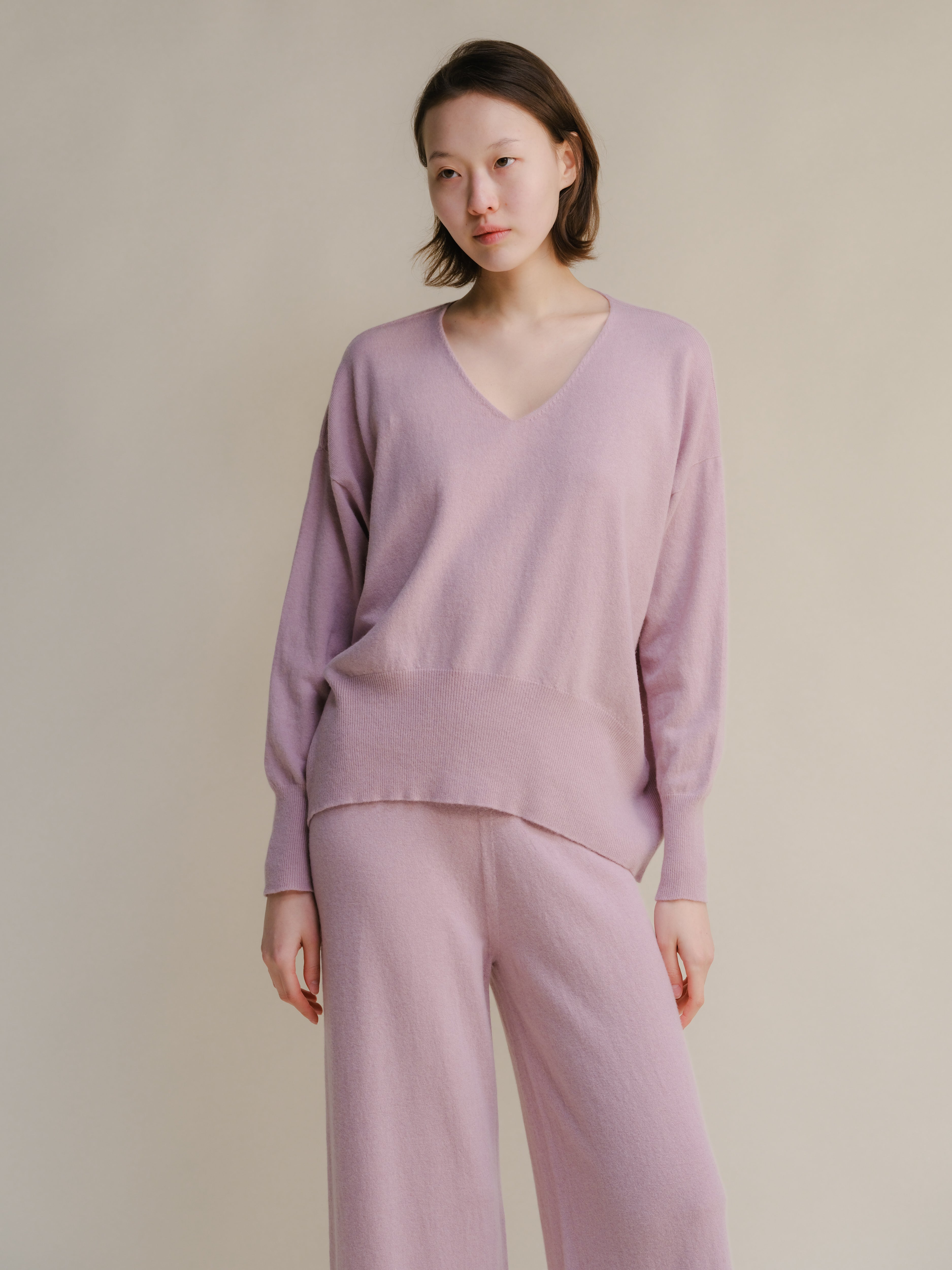 Cashmere Mix Maxi V-Neck Sweater