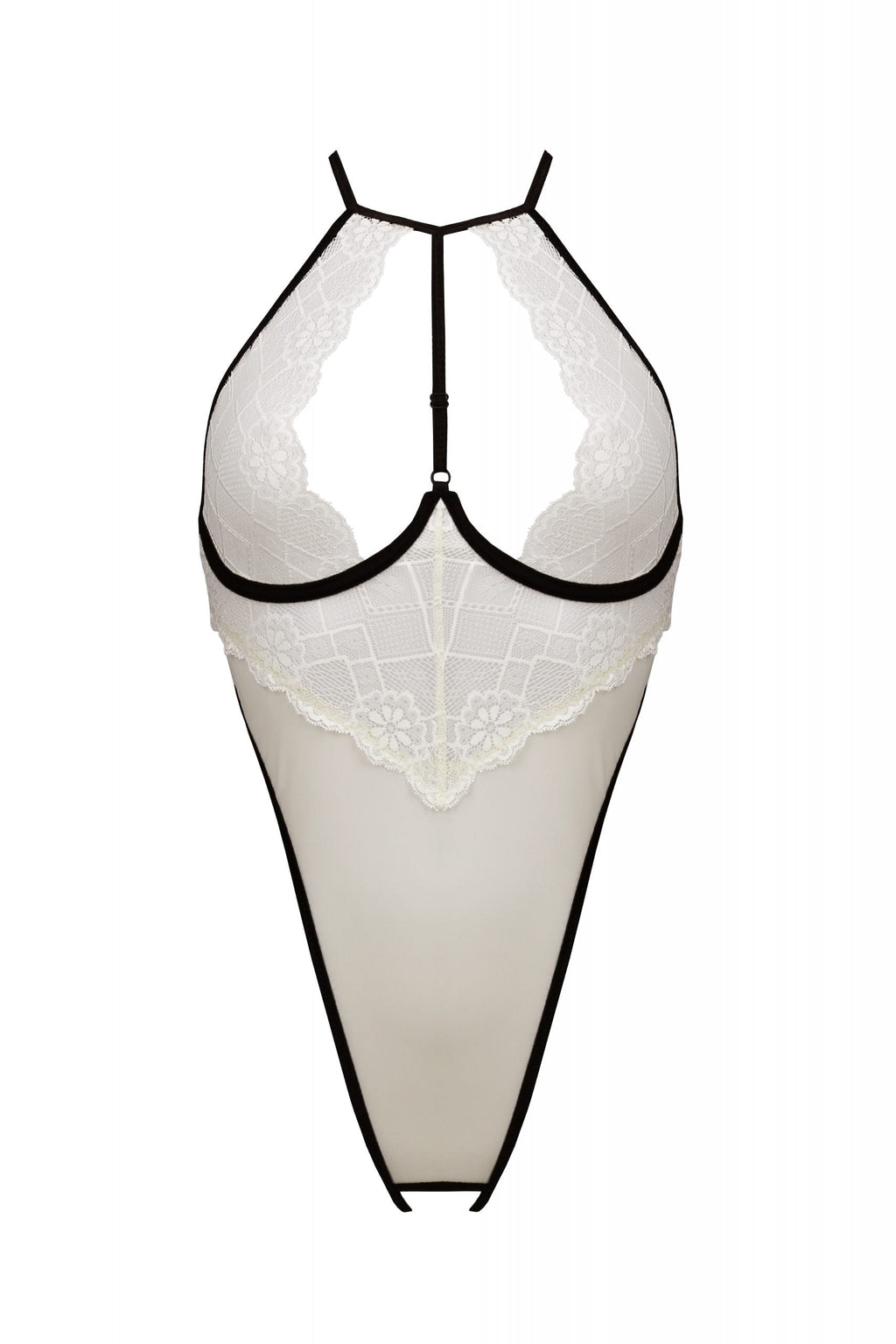 Sheer Mesh Lace Crotchless Body Passion Chica-2