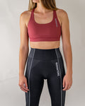 Medium-Support Everyday Sports Bra in Maroon — product view